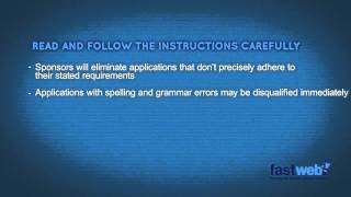 Fastweb Scholarship Tips: Episode #3
