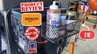 Magnetic BBQ Grill Basket With Hooks! / Less Than $20.00! / Heavy Duty!