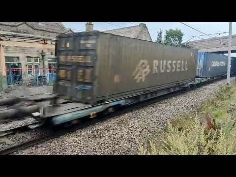 RMT Strike Day Intermodal Freight Move DRS 88010 4Z27 Carnforth 18/08/2022