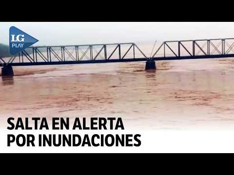 INUNDACIONES EN EL NOA: Desbordó el río Bermejo y dejó a comunidades aisladas en Salta