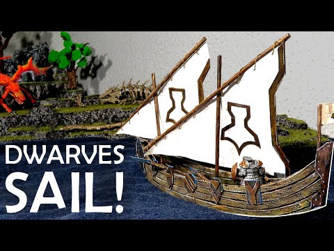 To Dragonshore! How to Make a Miniature Ship from Cardboard (D&D)