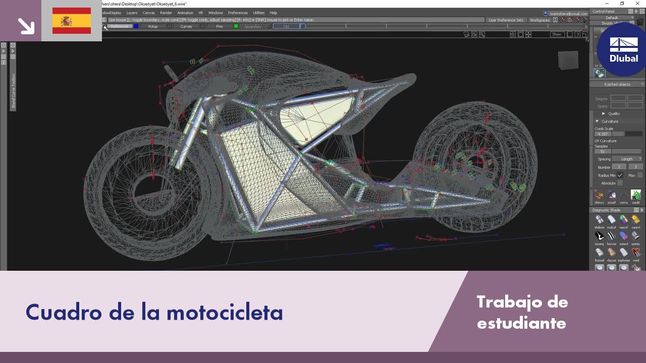 Cuadro de la motocicleta