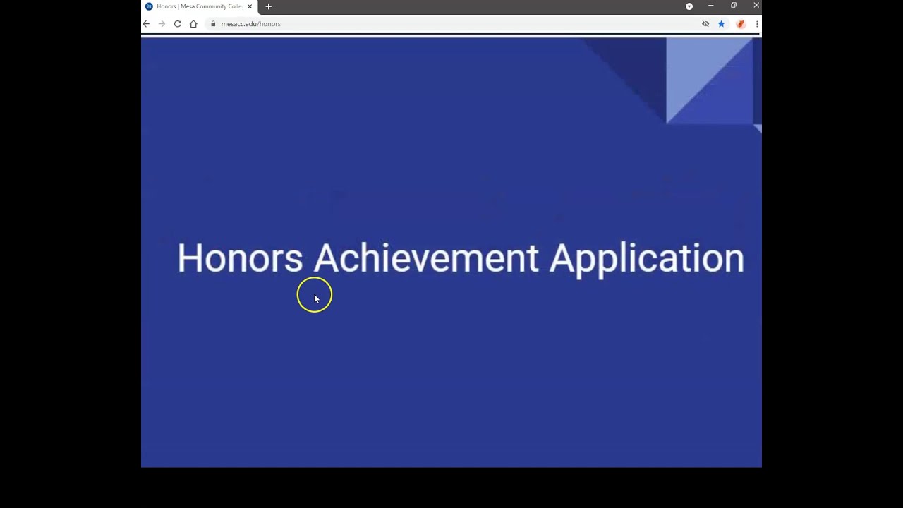 How to Apply to the Honors Program (MCC)