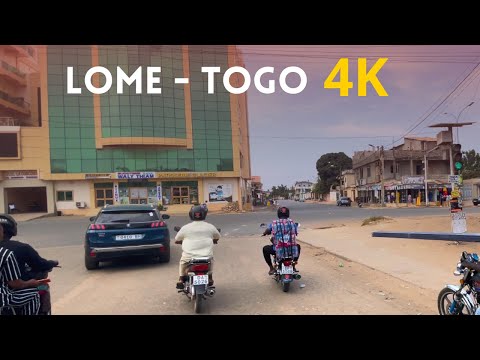 Drive in AFRICA 4K - LOMÉ TOGO 🇹🇬