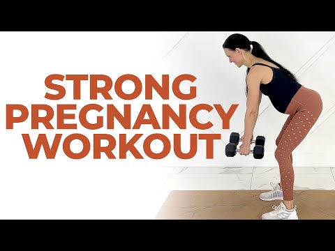 Full Body Pregnancy Workout 25 Minute Prenatal Workout First Second Third Trimester Workout