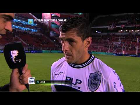 Licht: "Se hicieron bien las cosas". Independiente 0 - Gimnasia 1. Fecha 15. Primera 2014. FPT.
