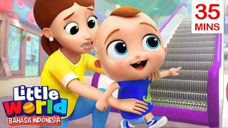 Download lagu Bermain di Eskalator dengan Aman | Kartun Anak | Little World Bahasa Indonesia mp3