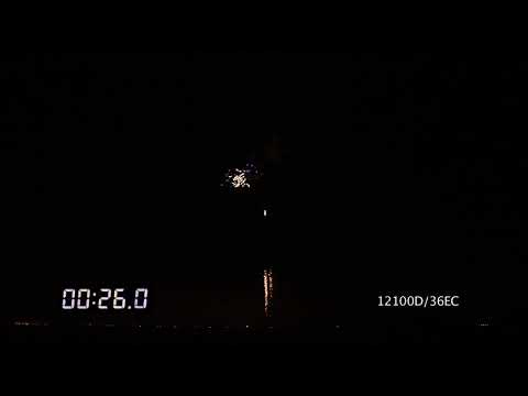 12100D/36EC - Cake Ø30mm 36s I-shape 45sec H50m Cat.3 Nec648g 1.4G, One fuse, Midnight Rider 4/1