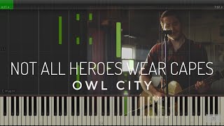 Not All Heroes Wear Capes by Owl City | Piano Tutorial
