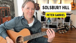 How to play - "Solsbury Hill" GUITAR LESSON by: Peter Gabriel