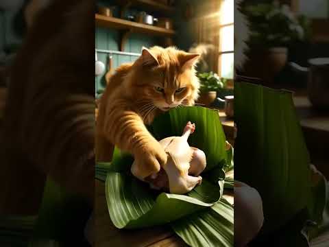 cat summons the piglet spirit🐷😾