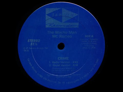 Macho Man MC Romeo - Crime - Street Version '89
