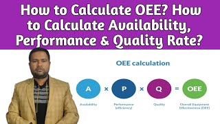 How to Calculate OEE? How to Calculate Availability, Performance & Quality rate ? #oee #lean #tpm