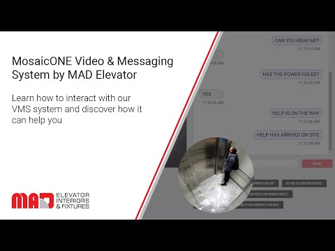 MosaicONE Video & Messaging System by MAD Elevator