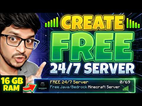 How To Make Free Minecraft Server 24x7 | Free 24/7 Minecraft Hosting😇