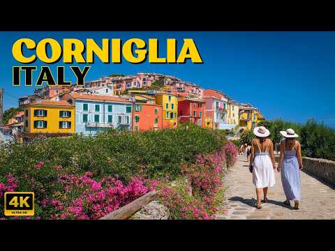 Corniglia, Walking Tour 4K | Cinque Terre , ITALY 🇮🇹