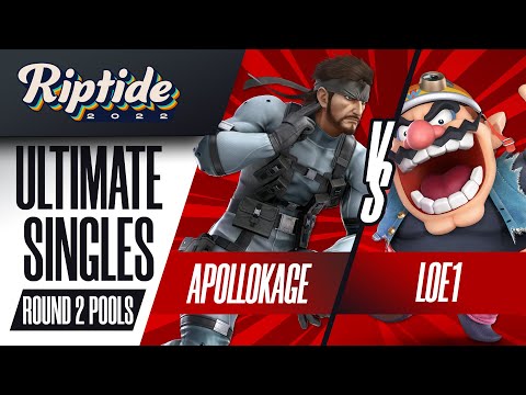 ApolloKage vs LOE1 - Ultimate Singles R2 Pools - Riptide 2022 | Snake vs Wario