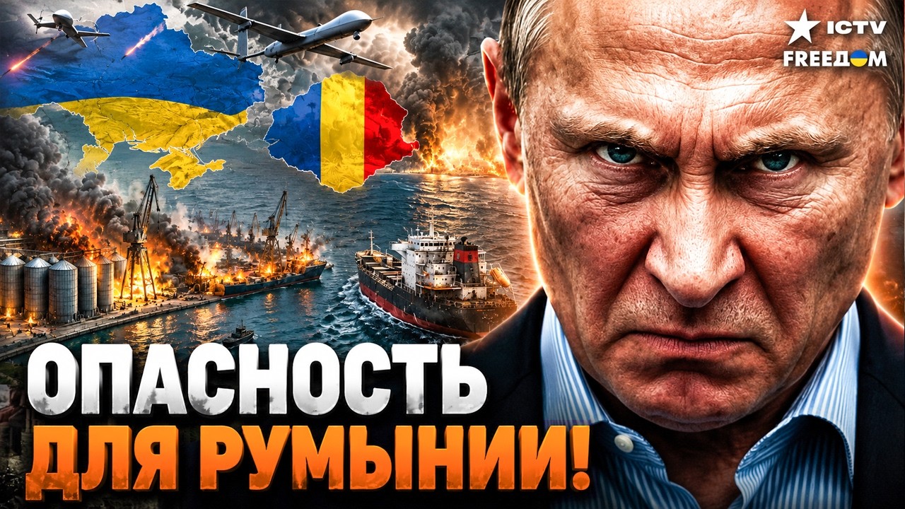 СРОЧНРОССИЯ УГРОЖАЕТ ВСЕМУ ЧЕРНОМУ МОРЮ! УДАРЫ ПО ПОРТАМ, ДРОНЫ В РУМЫНИИ