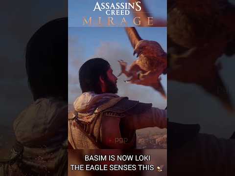 Why did BASIM'S Eagle Attack Him at the End of Assassin's Creed Mirage #shorts