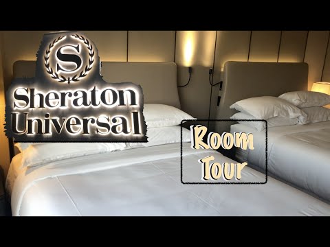 Sheraton at Universal Studios Hollywood 2 Queen Room Tour