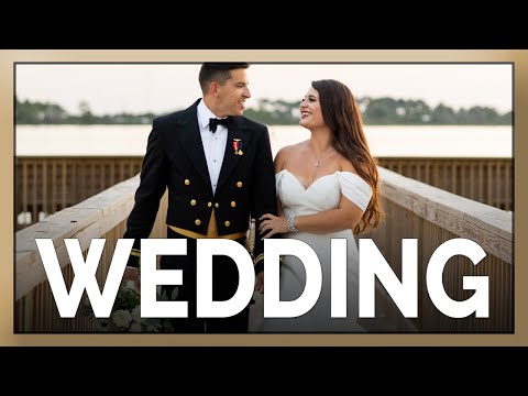 Catholic Church Ceremony Near Destin | Meggie + Tim | Soundside Club Hurlburt Field Wedding
