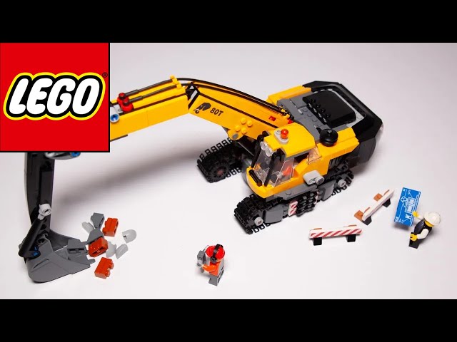 Vídeo relacionado con LEGO City Excavadora de Obra Amarilla Perforadora de Juguete, Regalo de Cumpleaños para Niños y Niñas de 8 Años o Más, Minifiguras de Conductor, Obrero y Arquitecto, Juego Creativo 60420
