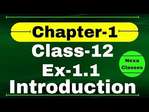 Introduction Chapter1 | Relation & Function | Class 12 Math Chapter1 | Chapter1 Class12 Nexa Classes