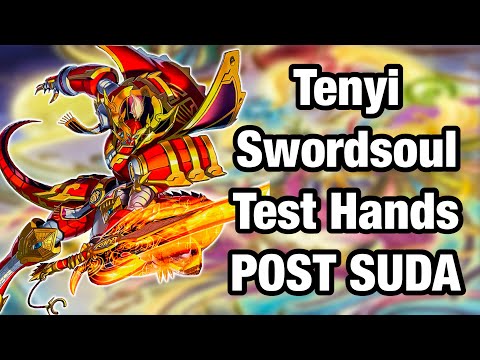 YuGiOh | Tenyi Swordsoul Test Hands | January 2025 Format!