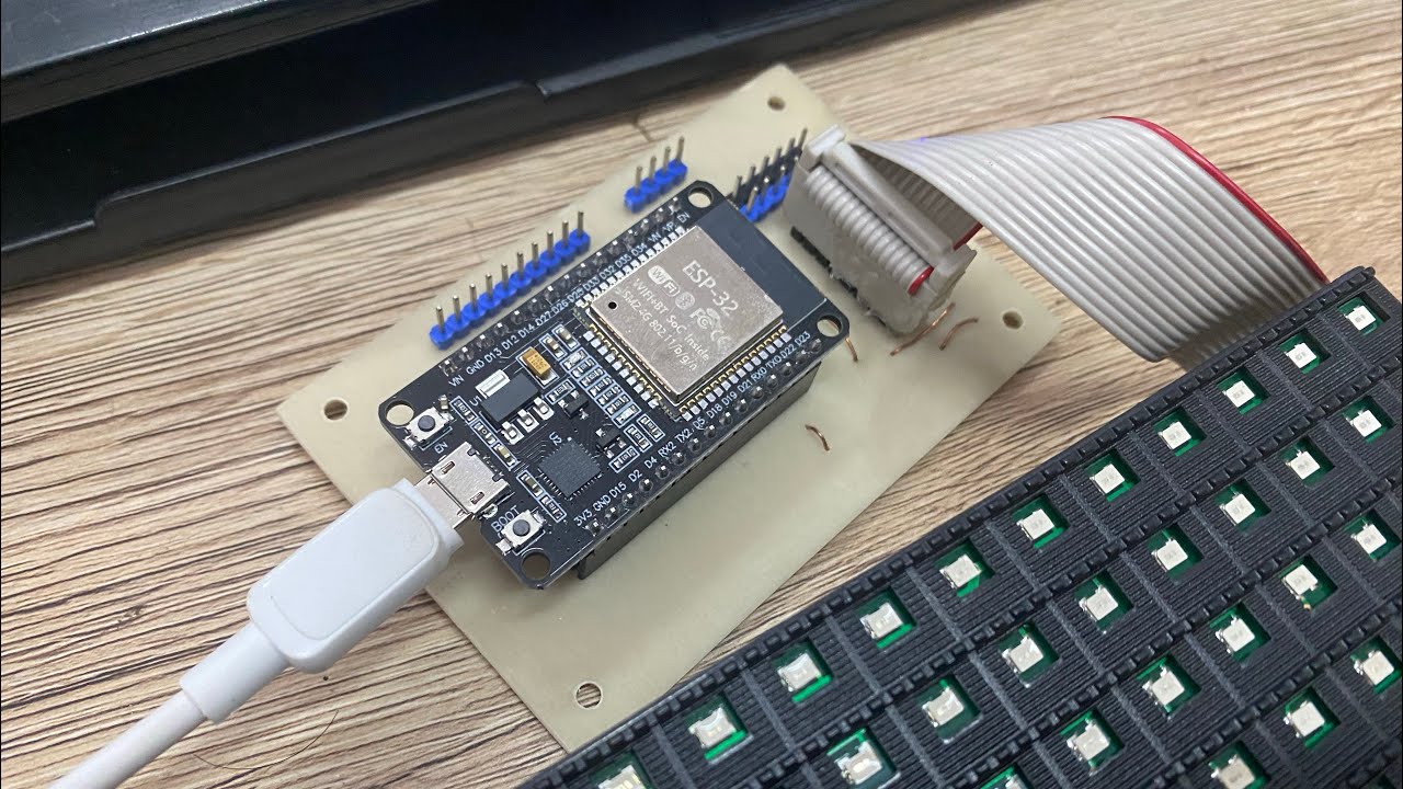 ESP32 Running text DMD P10 Hub12 