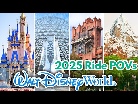 [4K] Walt Disney World - 2025 Ride POVs - Magic Kingdom, EPCOT, Hollywood Studios, Animal Kingdom