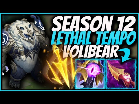 BUFFED LETHAL TEMPO turns Volibear into S+ SHREDDER | Volibear Top Lane Season 12 League of Legends