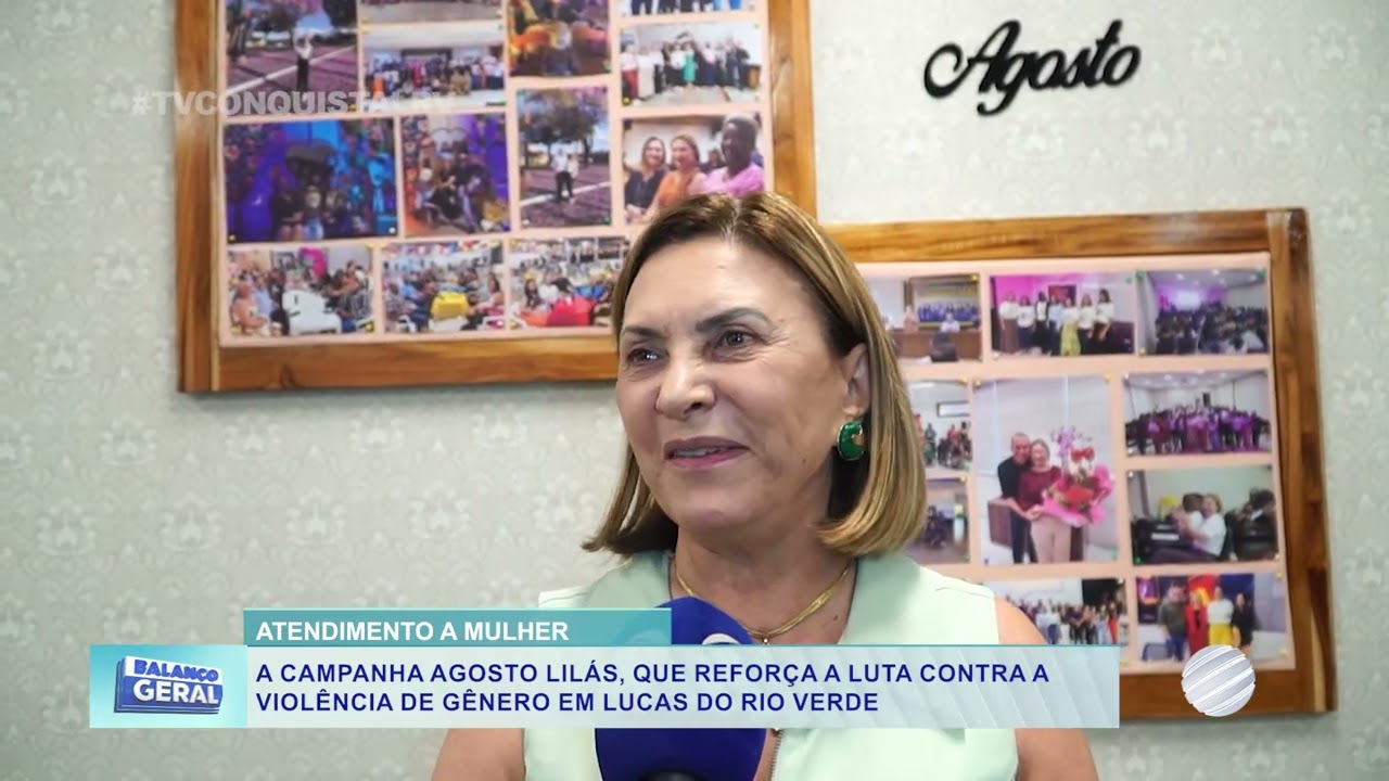 A campanha Agosto Lilás, que reforça a luta contra a violência de gênero em Lucas do Rio Verde