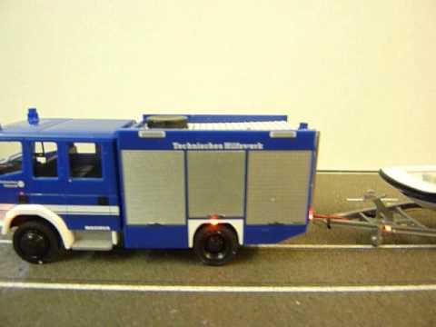 Iveco THW GKW/Boot 1:87 mit Beleuchtung