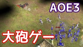 【AOE3】全然勝てないから操作簡単なオスマン使ったら大砲戦争に