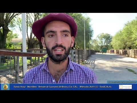 26-01-22 - Tomás Arzoz - Martillero - Remate de Sucesores de Brivio y Cía. S. R.L. - Tandil, Bs.As.