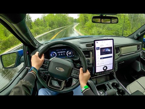 2022 Ford F-150 Lightning Platinum - POV First Drive (Binaural Audio)