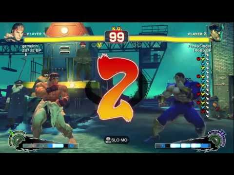 Daigo [Ryu] vs Harideshi [Bison] SSF4 Japanese Online Ranked Matches - TRUE-HD