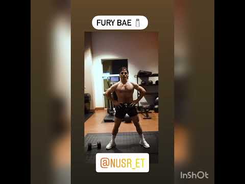 Salt bae wishes Tyson Fury Goodluck ||FuryvsWhyte. #shorts #fight #wbc