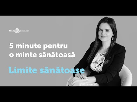 5 Minute pentru o minte sănătoasă - Limite sănătoase