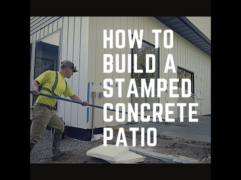 How to build a stamped concrete patio