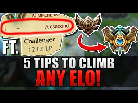 5 TIPS TO CLIMB IN ANY ELO ft. Arcsecond (#1 Challenger) - League of Legends