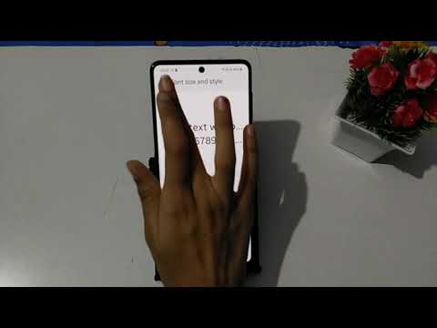 How to change font size in Samsung galaxy S20 FE – [Hindi]