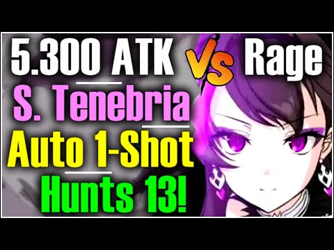 5.3k ATK Vs Rage S.Tenebria Auto 1-Shot Hunts 13!! DMG Comparison!