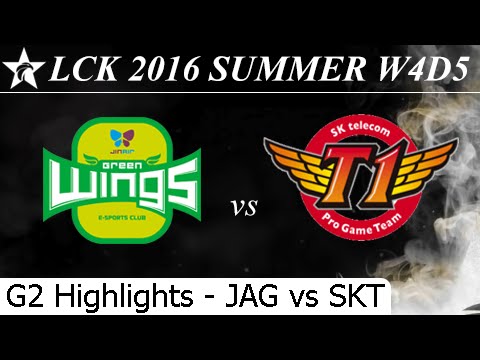 JAG vs SKT Game 2 Highlights - LCK Summer 2016 W4D5M6 Jin Air Greenwings vs SK Telecom T1