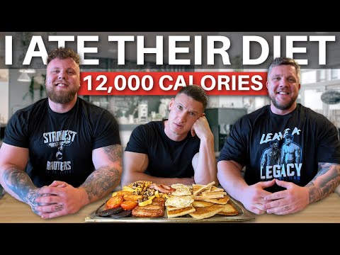 I swapped diets with the WORLD'S STRONGEST MAN | Tom & Luke Stoltman | 12,000 CALORIE STRONGMAN DIET