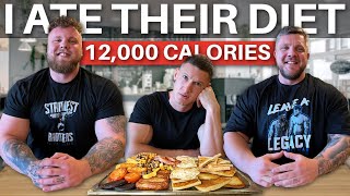 I swapped diets with the WORLD'S STRONGEST MAN | Tom & Luke Stoltman | 12,000 CALORIE STRONGMAN DIET