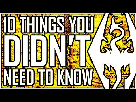 SKYRIM - 10 Things You DIDN'T Need To Know (but secretly need to know) - The Moon Is Mars?