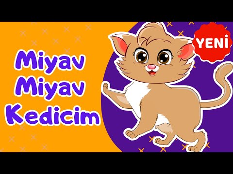 🐱Miyav Miyav Kedicim - Kedicik Şarkısı | Anaokulu Şarkıları -Çizgi Film | #hayvanşarkıları