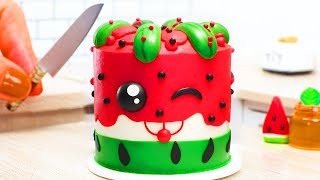 Cute Miniature Watermelon Fruit Cake 🍉 Satisfying The Most Demanding Viewers