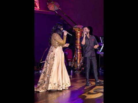 Neval Chatelal and Ashrika Persad duetting 'Raataan Lambiyan' at 'JALWA: Musical Magnificence'